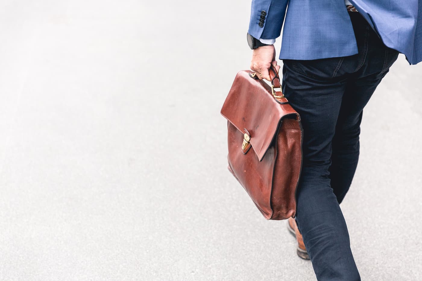 Man holding brief case