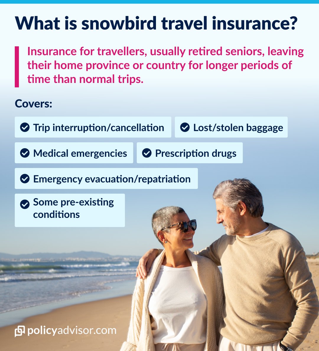 travel insurance for Canadian snowbirds