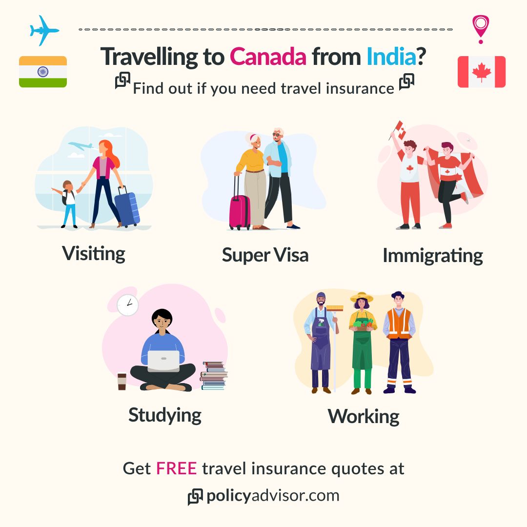Travellers from India can get different types of travel insurance for Canada, based on their unique needs.